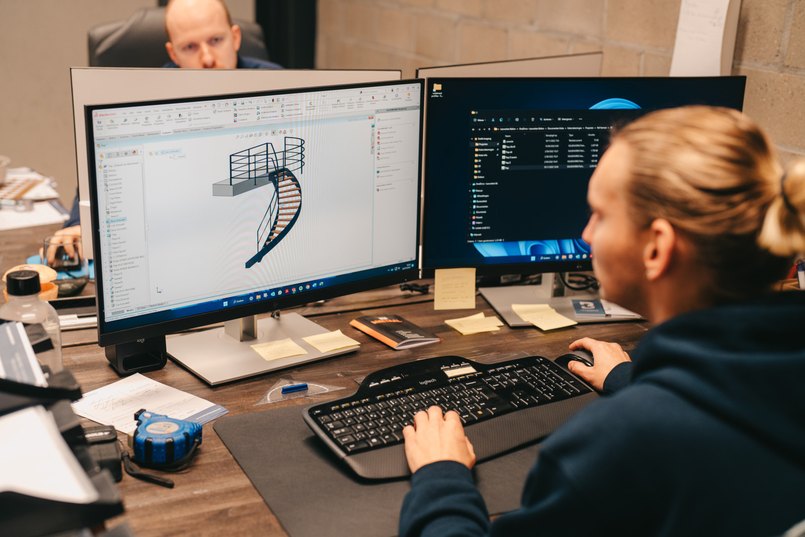 Ontwerp op computer van aluminium balustrade Ontwerp op computer van aluminium balustrade